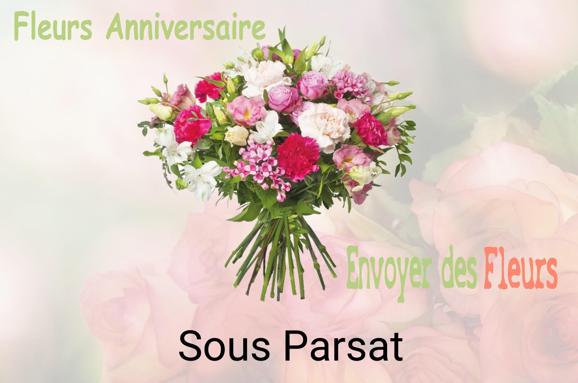 Bouquet de fleurs d’anniversaire livré à Sous-Parsat